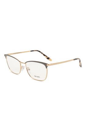 Женские оправа PRADA золотого цвета по цене 18100 руб., арт. 57WV-03H101 | Фото 1 Женские оправа PRADA золотого цвета, арт. 57WV-03H101 | Фото 1