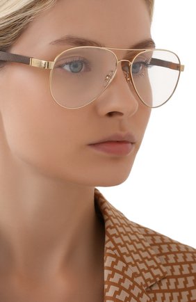 Женские оправа RAY-BAN золотого цвета по цене 12100 руб., арт. 8420-2500 | Фото 2 Женские оправа RAY-BAN золотого цвета, арт. 8420-2500 | Фото 2