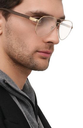 Женские оправа RAY-BAN золотого цвета по цене 12100 руб., арт. 8420-2500 | Фото 3 Женские оправа RAY-BAN золотого цвета, арт. 8420-2500 | Фото 3