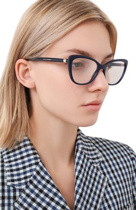 Женские оправа DOLCE & GABBANA синего цвета по цене 15100 руб., арт. 5039-3094 | Фото 2 Женские оправа DOLCE & GABBANA синего цвета, арт. 5039-3094 | Фото 2