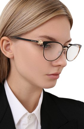 Женские оправа BVLGARI черного цвета по цене 26700 руб., арт. 2219B-2033 | Фото 2 Женские оправа BVLGARI черного цвета, арт. 2219B-2033 | Фото 2