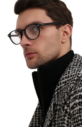 Женские оправа RAY-BAN черного цвета по цене 9600 руб., арт. 5283-2000 | Фото 3 Женские оправа RAY-BAN черного цвета, арт. 5283-2000 | Фото 3