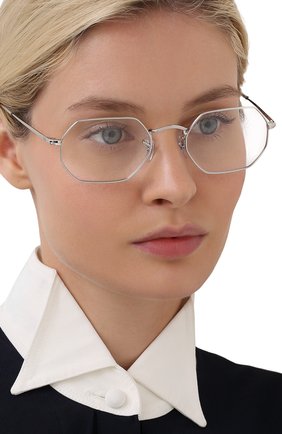 Женские оправа RAY-BAN серебряного цвета по цене 8995 руб., арт. 6456-2501 | Фото 2 Женские оправа RAY-BAN серебряного цвета, арт. 6456-2501 | Фото 2