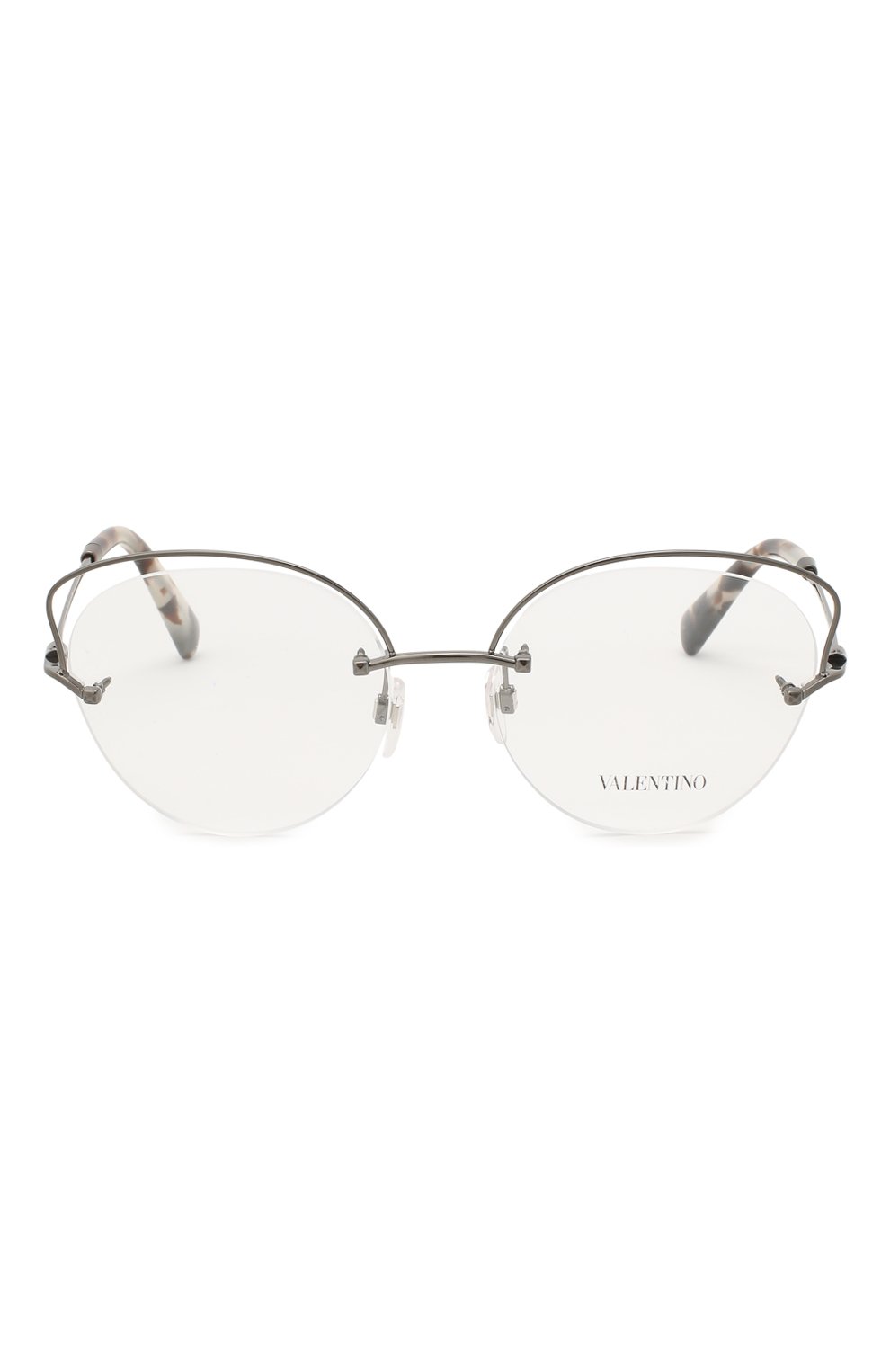 Женские оправа VALENTINO серебряного цвета по цене 19600 руб., арт. 1015-3039 | Фото 3 Женские оправа VALENTINO серебряного цвета, арт. 1015-3039 | Фото 3 (Тип очков: Оправа; Оптика Гендер: оптика-женское; Очки форма: Cat-eye)