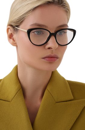 Женские оправа PRADA черного цвета по цене 15800 руб., арт. 06WV-1AB101 | Фото 2 Женские оправа PRADA черного цвета, арт. 06WV-1AB101 | Фото 2