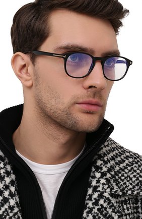 Мужские оправа TOM FORD темно-синего цвета по цене 19950 руб., арт. TF5680-B 001 49 | Фото 2 Мужские оправа TOM FORD темно-синего цвета, арт. TF5680-B 001 49 | Фото 2