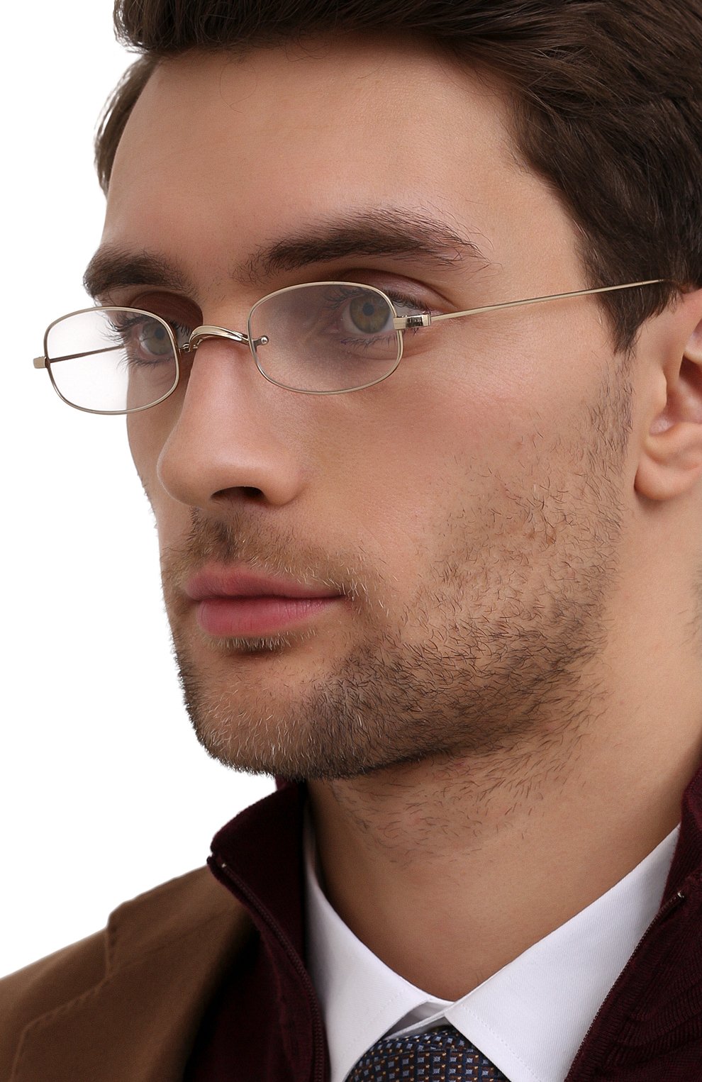 Мужские оправа OLIVER PEOPLES золотого цвета по цене 28400 руб., арт. 1256T-5035 | Фото 2 Мужские оправа OLIVER PEOPLES золотого цвета, арт. 1256T-5035 | Фото 2