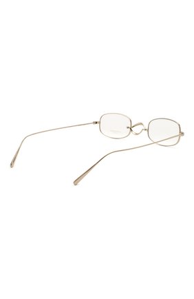 Мужские оправа OLIVER PEOPLES золотого цвета по цене 28400 руб., арт. 1256T-5035 | Фото 4 Мужские оправа OLIVER PEOPLES золотого цвета, арт. 1256T-5035 | Фото 4