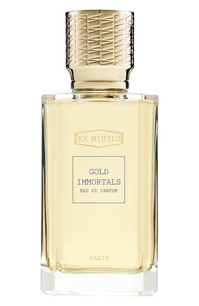 Парфюмерная вода gold immortals (100ml) EX NIHILO бесцветного цвета по цене 43550 руб., арт. 3760264093565 | Фото 1 Парфюмерная вода gold immortals (100ml) EX NIHILO бесцветного цвета, арт. 3760264093565 | Фото 1 (Тип продукта - парфюмерия: Парфюмерная вода; Ограничения доставки: flammable)