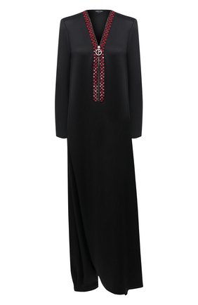 Женское шелковое платье GIORGIO ARMANI черного цвета по цене 521500 руб., арт. 0WHVR02Q/T0246 | Фото 1 Женское шелковое платье GIORGIO ARMANI черного цвета, арт. 0WHVR02Q/T0246 | Фото 1