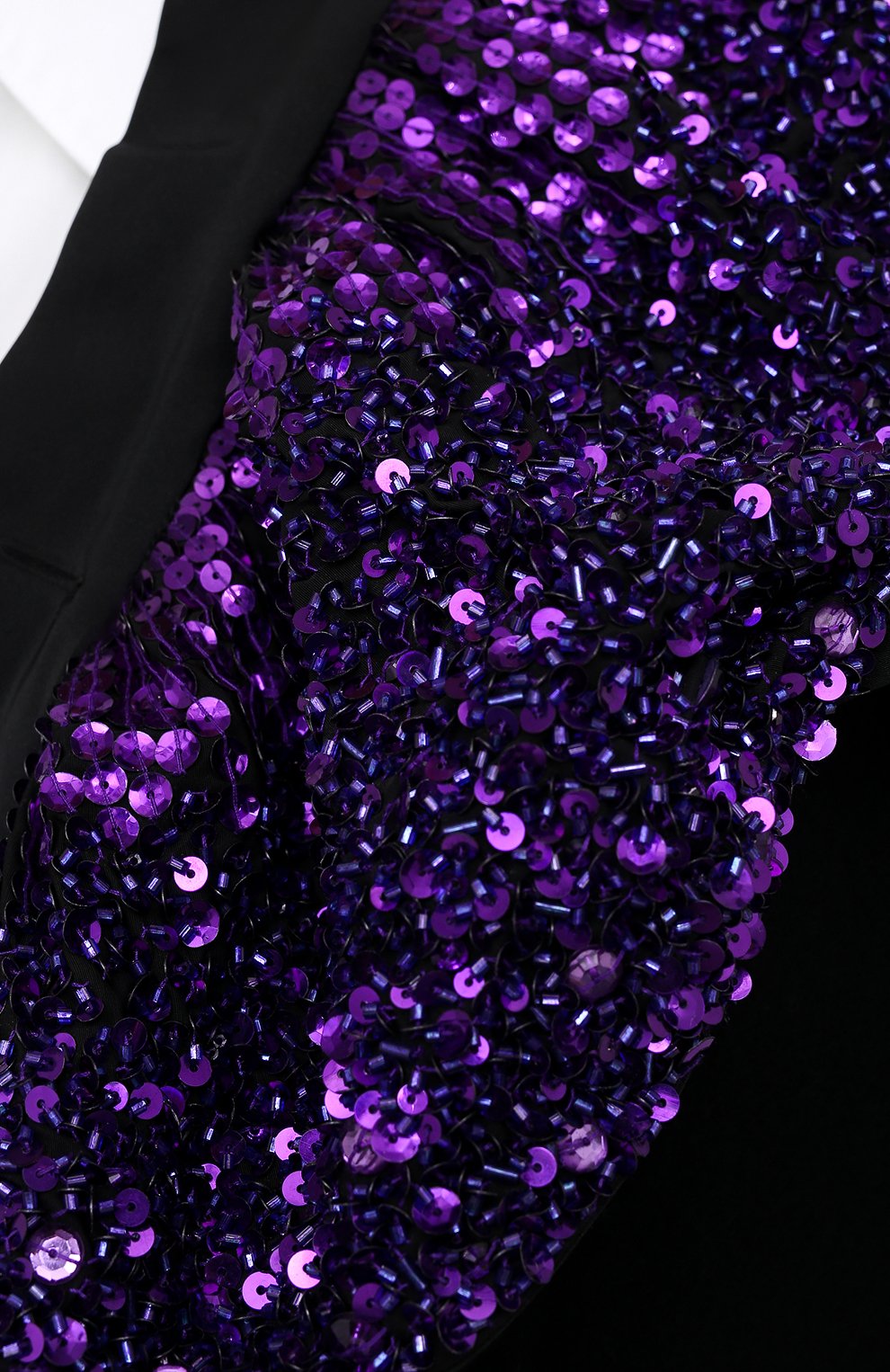 Женский воротник DRIES VAN NOTEN фиолетового цвета, арт. 202-10615-1419 | Фото 5 (Материал: Текстиль, Синтетический материал)