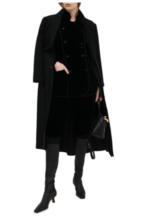 Женский жакет из вискозы и шелка GIORGIO ARMANI черного цвета по цене 296000 руб., арт. 0WHGG0I3/T01FD | Фото 2 Женский жакет из вискозы и шелка GIORGIO ARMANI черного цвета, арт. 0WHGG0I3/T01FD | Фото 2
