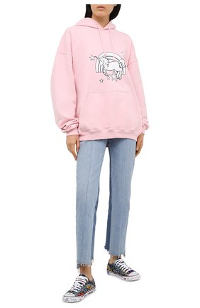 Женские текстильные кеды VETEMENTS разноцветного цвета по цене 59600 руб., арт. UE51SN550B 1385/W | Фото 2 Женские текстильные кеды VETEMENTS разноцветного цвета, арт. UE51SN550B 1385/W | Фото 2
