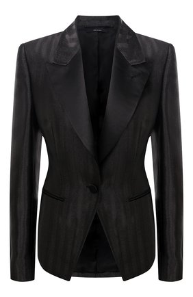 Женский жакет TOM FORD черного цвета по цене 332000 руб., арт. GI2755-FAX754 | Фото 1 Женский жакет TOM FORD черного цвета, арт. GI2755-FAX754 | Фото 1