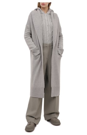 Женский кашемировый кардиган RALPH LAUREN серого цвета по цене 269500 руб., арт. 290816567 | Фото 2 Женский кашемировый кардиган RALPH LAUREN серого цвета, арт. 290816567 | Фото 2