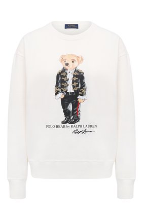 Женская хлопковый свитшот POLO RALPH LAUREN кремвого цвета по цене 17600 руб., арт. 211814488 | Фото 1 Женская хлопковый свитшот POLO RALPH LAUREN кремвого цвета, арт. 211814488 | Фото 1
