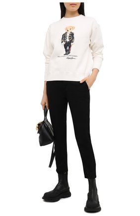 Женская хлопковый свитшот POLO RALPH LAUREN кремвого цвета по цене 17600 руб., арт. 211814488 | Фото 2 Женская хлопковый свитшот POLO RALPH LAUREN кремвого цвета, арт. 211814488 | Фото 2