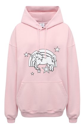 Женская хлопковое худи VETEMENTS розового цвета по цене 78250 руб., арт. UE51TR400P 1601/W | Фото 1 Женская хлопковое худи VETEMENTS розового цвета, арт. UE51TR400P 1601/W | Фото 1