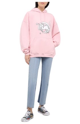 Женская хлопковое худи VETEMENTS розового цвета по цене 78250 руб., арт. UE51TR400P 1601/W | Фото 2 Женская хлопковое худи VETEMENTS розового цвета, арт. UE51TR400P 1601/W | Фото 2