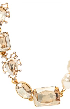 Женское колье OSCAR DE LA RENTA золотого цвета по цене 99500 руб., арт. P20J030XCGS | Фото 2 Женское колье OSCAR DE LA RENTA золотого цвета, арт. P20J030XCGS | Фото 2