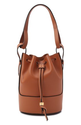 Женская сумка balloon LOEWE светло-коричневого цвета, арт. A710C31X31 | Фото 1 (Сумки-технические: Сумки top-handle, Сумки через плечо; Размер: small; Материал: Натуральная кожа; Ремень/цепочка: На ремешке)