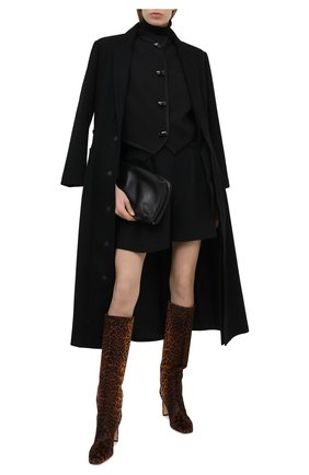 Женские кожаные сапоги JIMMY CHOO леопардового цвета по цене 194000 руб., арт. MAHESA 85/DLP | Фото 2 Женские кожаные сапоги JIMMY CHOO леопардового цвета, арт. MAHESA 85/DLP | Фото 2