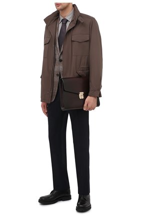 Мужская кожаная папка для документов SANTONI коричневого цвета по цене 97550 руб., арт. UFBBA2003F0-HVVDT47 | Фото 2 Мужская кожаная папка для документов SANTONI коричневого цвета, арт. UFBBA2003F0-HVVDT47 | Фото 2