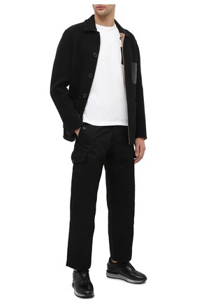 Мужские кожаные кроссовки SANTONI черного цвета по цене 69950 руб., арт. MSAM21373GGNRKIGN55 | Фото 2 Мужские кожаные кроссовки SANTONI черного цвета, арт. MSAM21373GGNRKIGN55 | Фото 2 (Материал внутренний: Натуральная кожа; Подошва: Массивная; Стили: Классический; Материал внешний: Кожа; Материал утеплителя: Без утеплителя; Длина стельки: 27,6, 24,7, 25,5, 25,9, 26,4, 26,8, 28, 28,9, 24,2, 25,1, 27,2, 28,5)