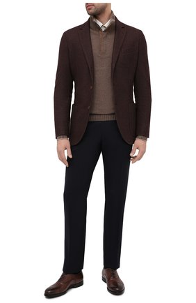 Мужские кожаные оксфорды SANTONI коричневого цвета по цене 42800 руб., арт. MGNP17286SM0ICLBS52 | Фото 2 Мужские кожаные оксфорды SANTONI коричневого цвета, арт. MGNP17286SM0ICLBS52 | Фото 2