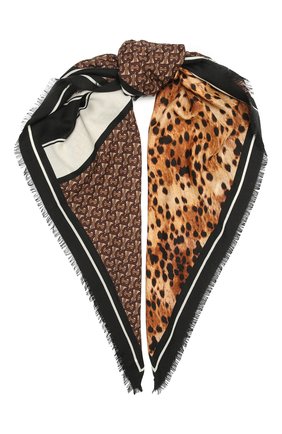 Женский кашемироый платок BURBERRY коричневого цвета по цене 67550 руб., арт. 8035101 | Фото 1 Женский кашемироый платок BURBERRY коричневого цвета, арт. 8035101 | Фото 1