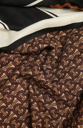Женский кашемироый платок BURBERRY коричневого цвета по цене 67550 руб., арт. 8035101 | Фото 2 Женский кашемироый платок BURBERRY коричневого цвета, арт. 8035101 | Фото 2