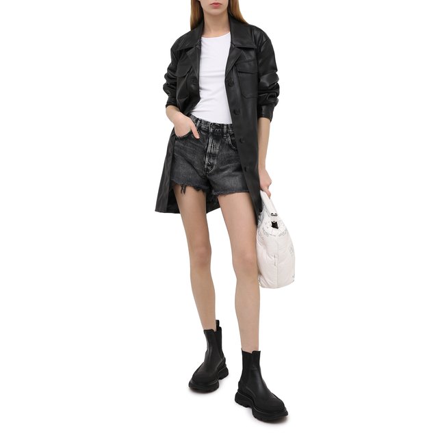фото Джинсовые шорты moussy