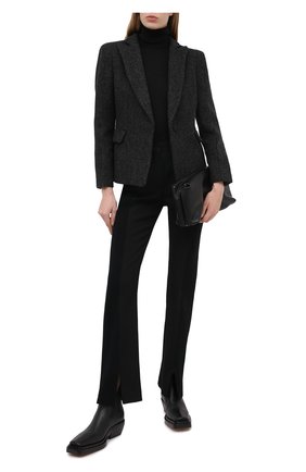 Женский жакет VALENTINO серого цвета по цене 234000 руб., арт. UB0CE2355VQ | Фото 2 Женский жакет VALENTINO серого цвета, арт. UB0CE2355VQ | Фото 2