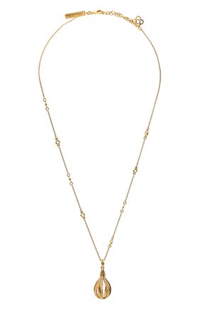 Женская кулон на цепочке OSCAR DE LA RENTA золотого цвета по цене 54250 руб., арт. P20J020G0L | Фото 1 Женская кулон на цепочке OSCAR DE LA RENTA золотого цвета, арт. P20J020G0L | Фото 1