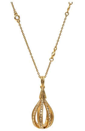 Женская кулон на цепочке OSCAR DE LA RENTA золотого цвета по цене 54250 руб., арт. P20J020G0L | Фото 2 Женская кулон на цепочке OSCAR DE LA RENTA золотого цвета, арт. P20J020G0L | Фото 2