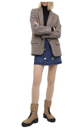 Женские кожаные ботинки frances GUCCI бежевого цвета по цене 94800 руб., арт. 628855/DH7A0 | Фото 2 Женские кожаные ботинки frances GUCCI бежевого цвета, арт. 628855/DH7A0 | Фото 2