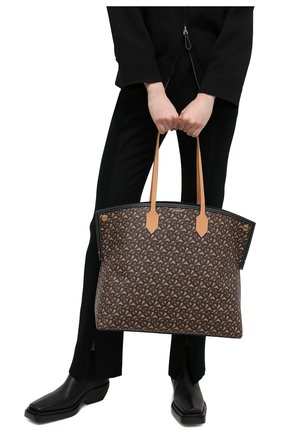 Женский сумка-шопер BURBERRY коричневого цвета по цене 86000 руб., арт. 8032165 | Фото 2 Женский сумка-шопер BURBERRY коричневого цвета, арт. 8032165 | Фото 2