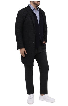Мужская хлопковая рубашка KITON синего цвета по цене 59400 руб., арт. UMCNERCH0747108/45-50 | Фото 2 Мужская хлопковая рубашка KITON синего цвета, арт. UMCNERCH0747108/45-50 | Фото 2 (Рукава: Длинные; Длина (для топов): Стандартные; Материал внешний: Хлопок; Случай: Повседневный; Стили: Кэжуэл; Рубашки М: Regular Fit; Big sizes: Big Sizes; Мужское Кросс-КТ: Рубашка-одежда; Манжеты: На пуговицах; Принт: Клетка; Воротник: Акула; Региональные ограничения белый список (Axapta Mercury): RU)