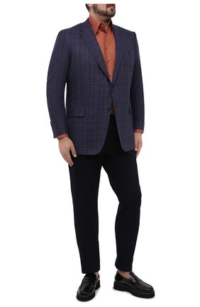 Мужской шерстяной пиджак CANALI синего цвета по цене 112000 руб., арт. 11280/CF02895/112/60-64 | Фото 2 Мужской шерстяной пиджак CANALI синего цвета, арт. 11280/CF02895/112/60-64 | Фото 2
