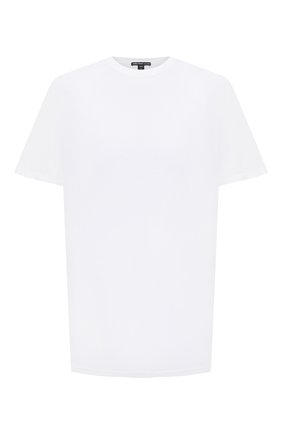 Мужская хлопковая футболка JAMES PERSE белого цвета, арт. MELJ3199 | Фото 1 (Материал внешний: Хлопок; Рукава: Короткие; Длина (для топов): Стандартные; Мужское Кросс-КТ: Футболка-одежда; Принт: Без принта; Стили: Кэжуэл)