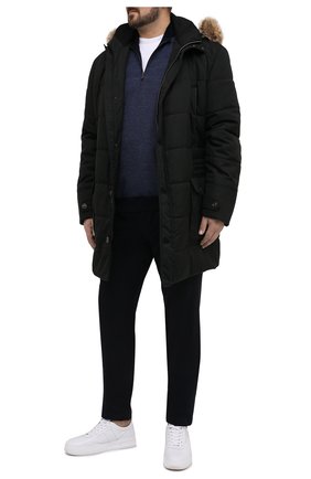 Мужской шерстяной джемпер PAUL&SHARK темно-синего цвета по цене 42450 руб., арт. I20P1144/FUV/3XL-6XL | Фото 2 Мужской шерстяной джемпер PAUL&SHARK темно-синего цвета, арт. I20P1144/FUV/3XL-6XL | Фото 2