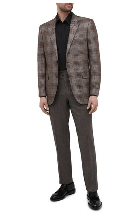 Мужской кожаные дерби SANTONI черного цвета по цене 105500 руб., арт. MCC017331LM1FLTUN51 | Фото 2 Мужской кожаные дерби SANTONI черного цвета, арт. MCC017331LM1FLTUN51 | Фото 2