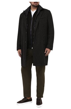 Мужской пальто WINDSOR коричневого цвета, арт. 13 CELLAN0-U 10010165/60-66 | Фото 2 (Рукава: Длинные; Материал внешний: Шерсть; Длина (верхняя одежда): До колена; Материал подклада: Синтетический материал; Мужское Кросс-КТ: пальто-верхняя одежда; Стили: Классический; Big sizes: Big Sizes)