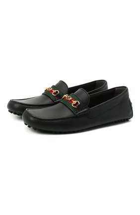 Мужские кожаные мокасины web GUCCI черного цвета по цене 50200 руб., арт. 624698/1XH10 | Фото 1 Мужские кожаные мокасины web GUCCI черного цвета, арт. 624698/1XH10 | Фото 1 (Материал внешний: Кожа; Материал внутренний: Натуральная кожа; Стили: Кэжуэл)