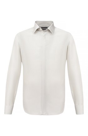 Мужская шелковая сорочка CORNELIANI светло-серого цвета по цене 38850 руб., арт. 86P082-0811100/00 | Фото 1 Мужская шелковая сорочка CORNELIANI светло-серого цвета, арт. 86P082-0811100/00 | Фото 1