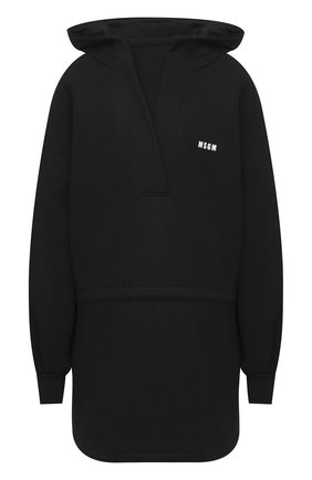Женское хлопковое платье MSGM черного цвета по цене 28300 руб., арт. 2942MDH160 207999 | Фото 1 Женское хлопковое платье MSGM черного цвета, арт. 2942MDH160 207999 | Фото 1