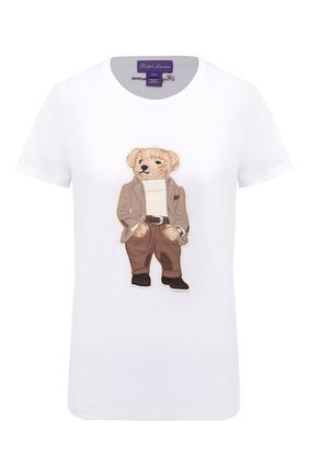 Женская хлопковая футболка RALPH LAUREN белого цвета по цене 45550 руб., арт. 290819495 | Фото 1 Женская хлопковая футболка RALPH LAUREN белого цвета, арт. 290819495 | Фото 1