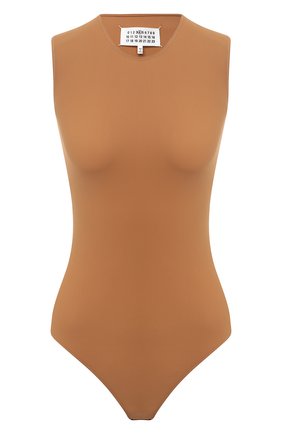 Женское боди MAISON MARGIELA коричневого цвета по цене 23050 руб., арт. S51NA0065/S20518 | Фото 1 Женское боди MAISON MARGIELA коричневого цвета, арт. S51NA0065/S20518 | Фото 1