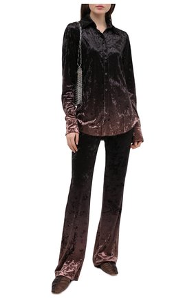Женская рубашка ACNE STUDIOS коричневого цвета по цене 45350 руб., арт. AC0287 | Фото 2 Женская рубашка ACNE STUDIOS коричневого цвета, арт. AC0287 | Фото 2