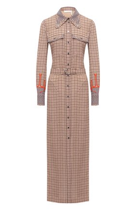 Женское платье из вискозы CHLOÉ бежевого цвета по цене 262000 руб., арт. CHC20WR019348 | Фото 1 Женское платье из вискозы CHLOÉ бежевого цвета, арт. CHC20WR019348 | Фото 1
